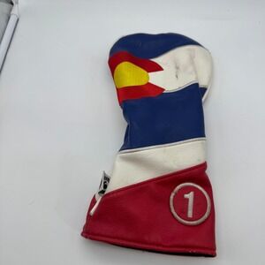 Pins & Aces Golf Co Colorado Flag Driver Headcover 1
